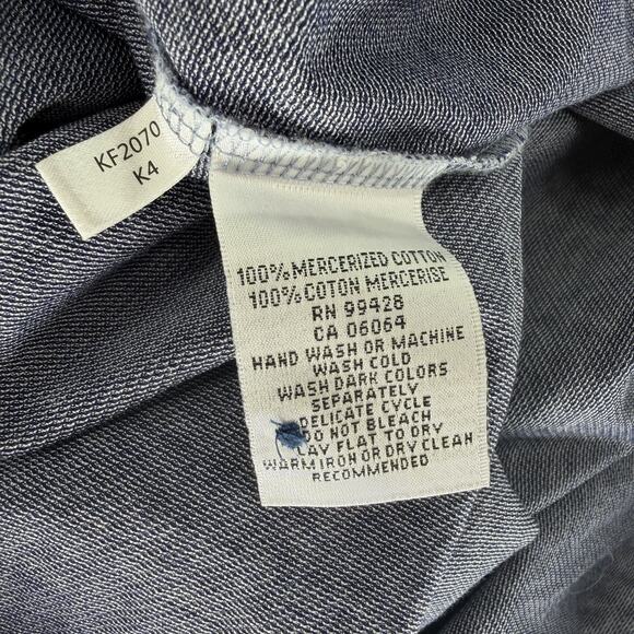 Bugatchi Button Up Shirt Casual Blue Check Polka Dot Flip Cuff Mens Size 2XL - Picture 9 of 9